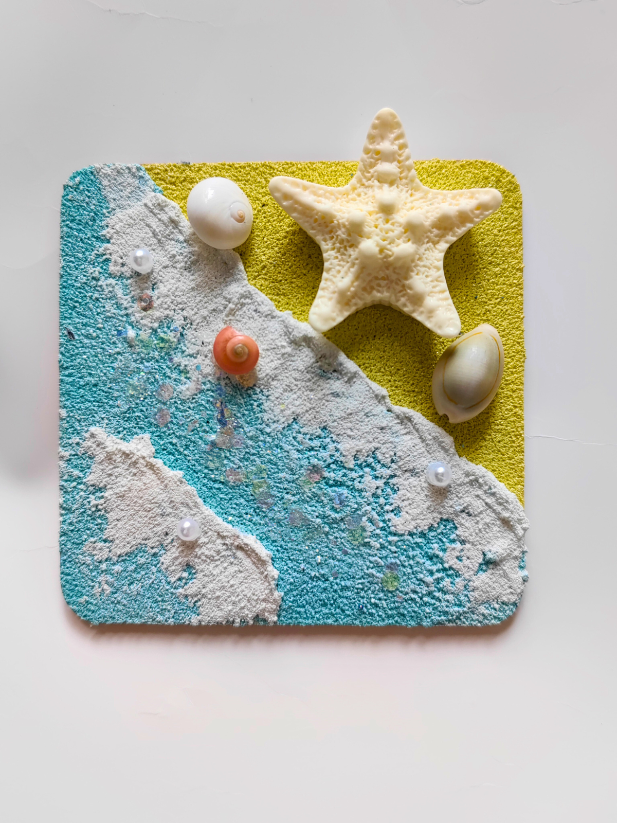 Picklnn Ocean Magnet Wooden Shell Art Variant