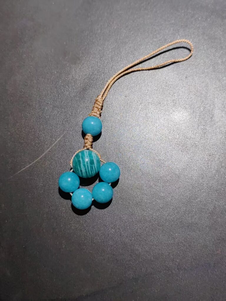 Amazonite 14mm focal bead bracelet