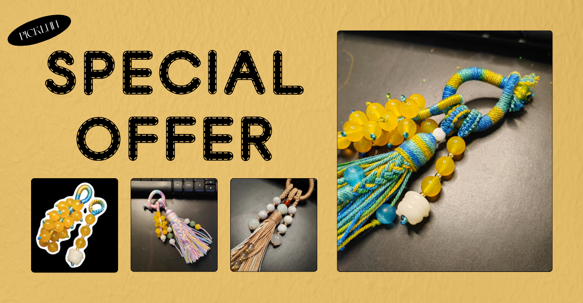 Picklnn Bag charm banner