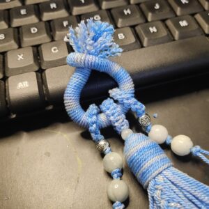 Handwoven Tassel Pendant with Thick Cotton Cord