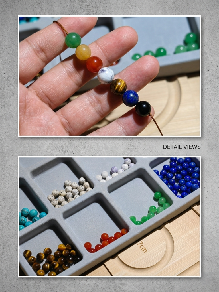 Hand-spun 3-ply golden silk tassel with reinforced knots on PICKLNN artisanal charm.