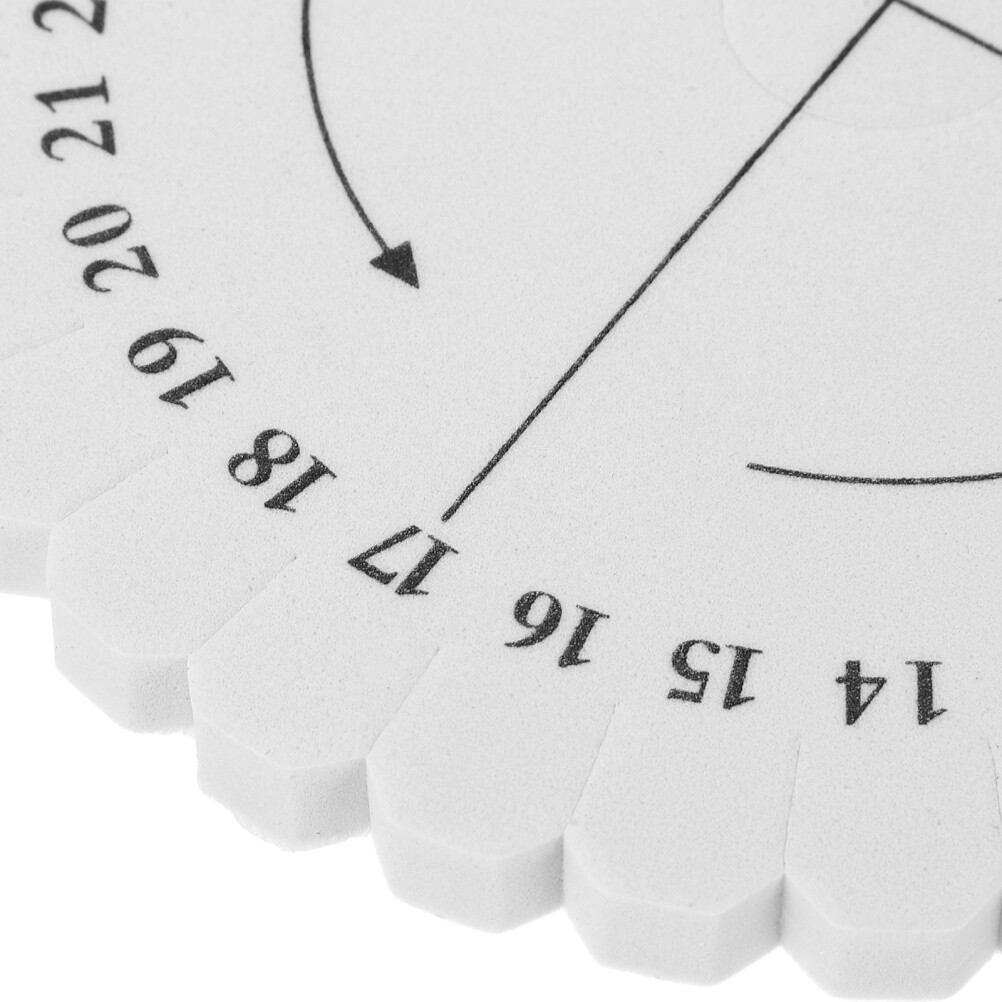 Close-up of PICKLNN 10cm Kumihimo braiding disc showing 10mm thick high-density EVA foam and precision-cut notches for tension control.