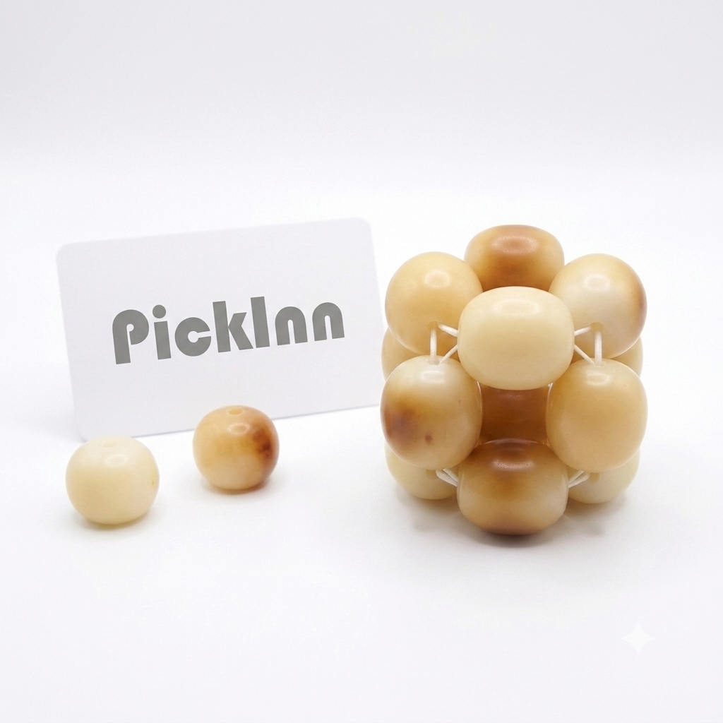 PICKLNN 19mm Bodhi Seed Desk Stress Reliever