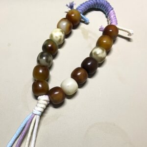 14-bead handheld fidget with 20mm natural bodhi beads