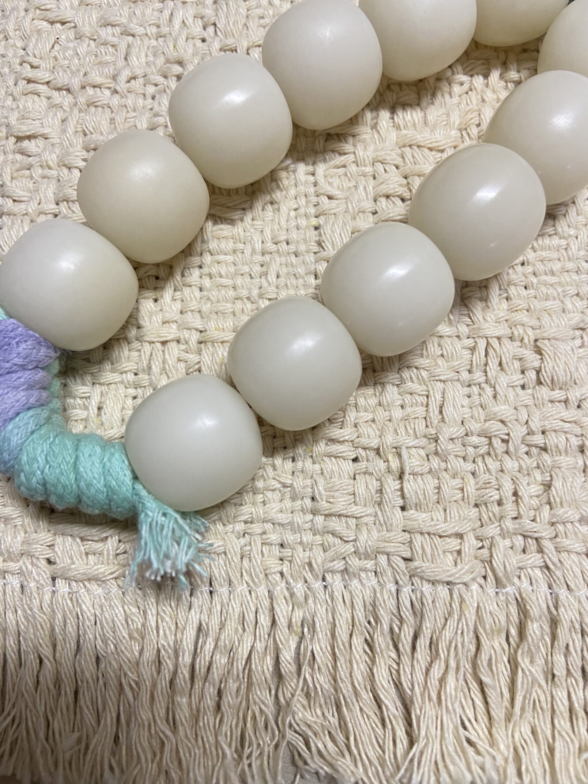 18mm Natural Bodhi Handheld Fidget – blue and lavender tassels 2 18mm natural Bodhi handheld fidget beads blue lavender
